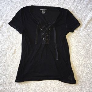 Black tie short sleeve